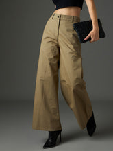Pastel Olive Twill Flared Pants SASSAFRAS